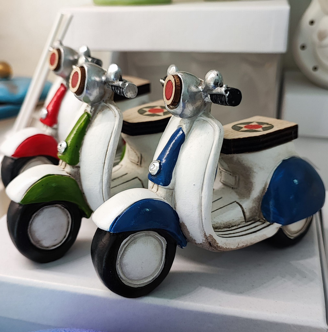Moto vespa in resina