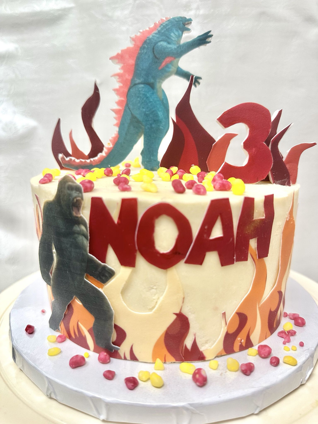 Godzilla X King Kong birthday cake!