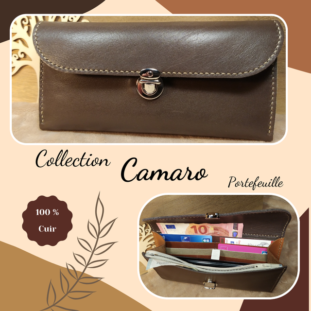 CAMARO portefeuille - Marron foncé