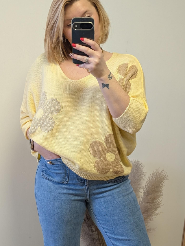 Pull Marie jaune 