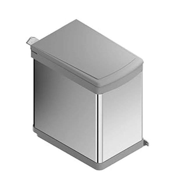Menage Confort Cubo de Basura Giratorio 21L de Acero Inoxidable para Mueble de Cocina