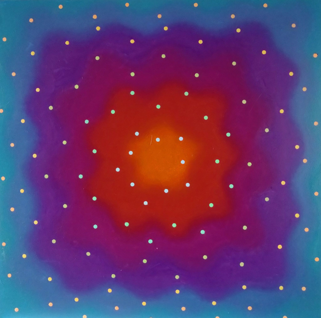 Noc Trzech Króli, 90x90 olej płótno 2017