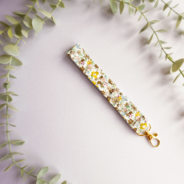 Flora Keyring Wristlet 
