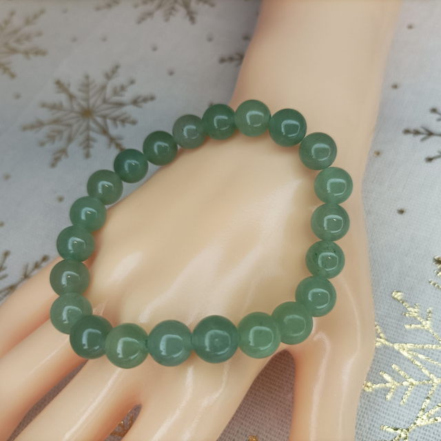 Aventurine Verte / Bracelet Boules de 8 mm / Rondes et Polies en Pierres Naturelles