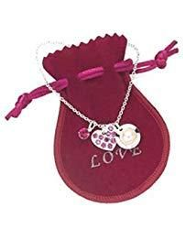 Love Halskette im Samtbeutel