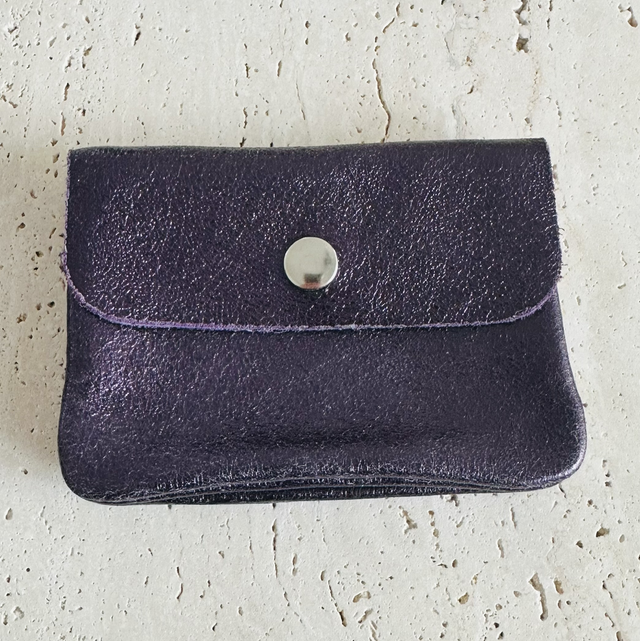 Portemonnee paars glitter 