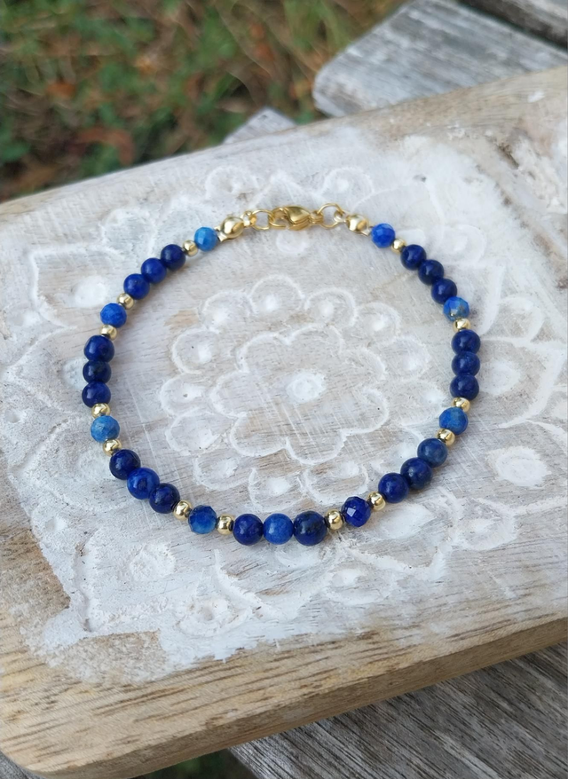 Bracelet en Lapis-Lazuli 
