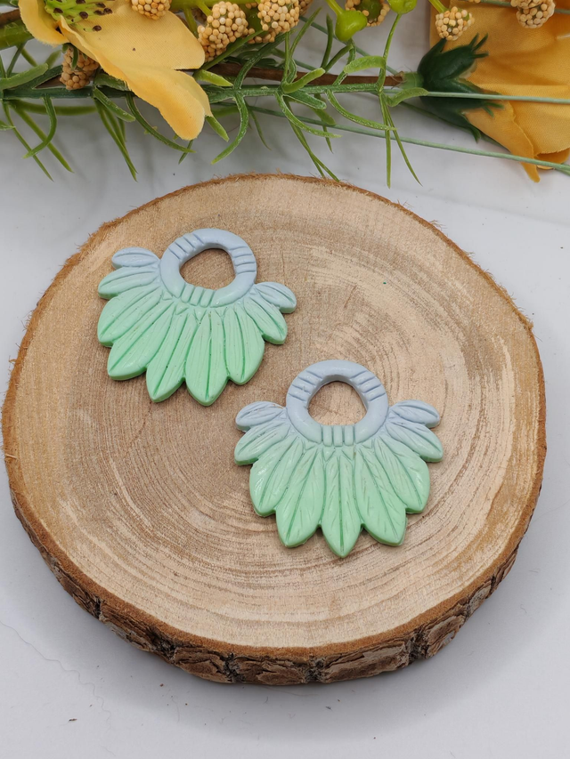 Totem plume dégradé Bleu 