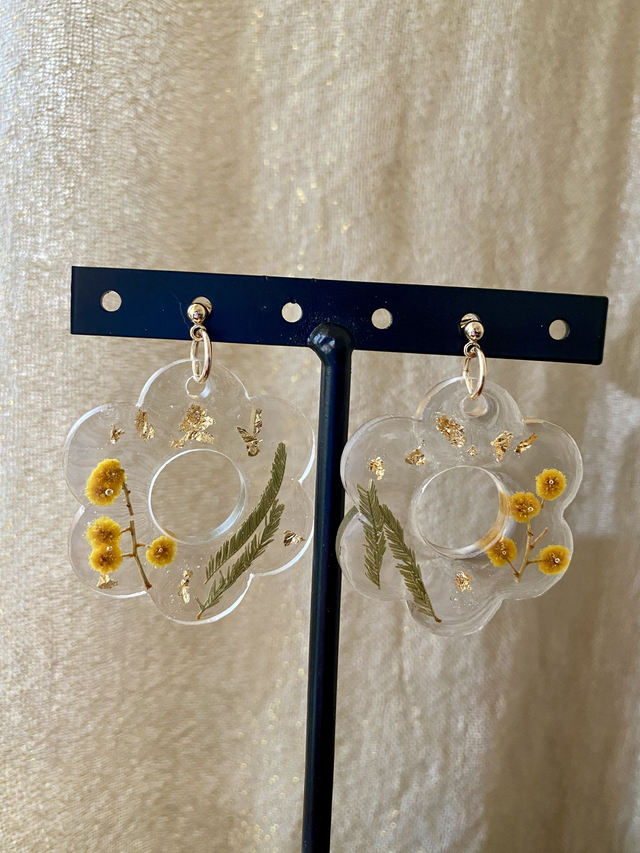 BO fleurs simples grandes (clous) - mimosa