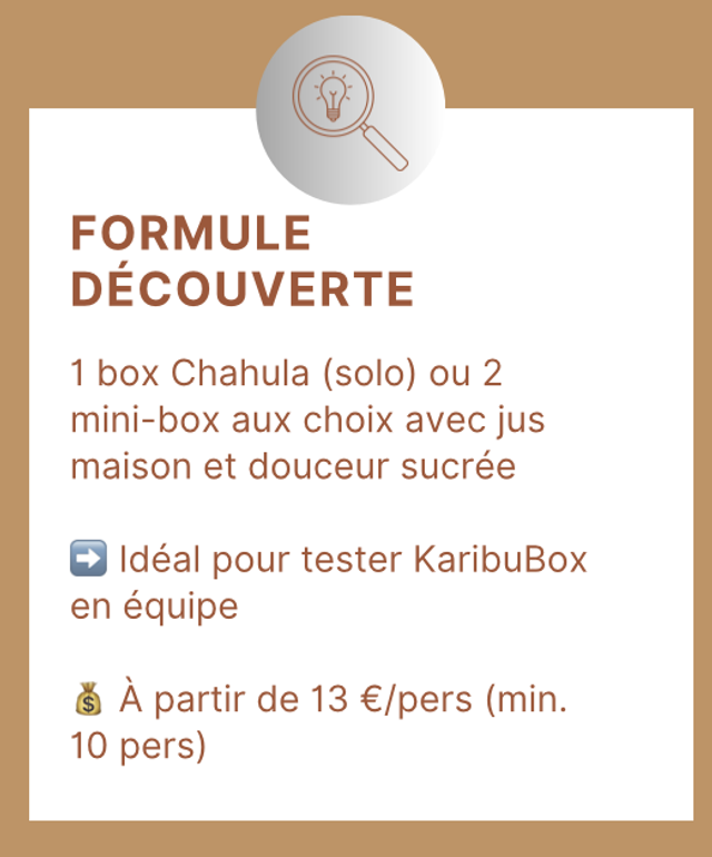 Formule Découverte