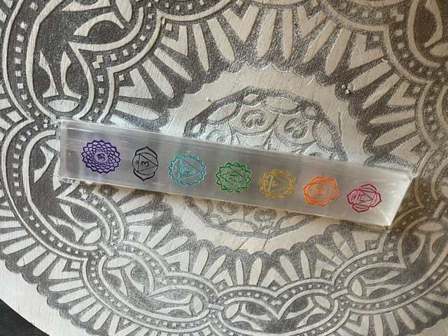 Selenite Chakra Ruler