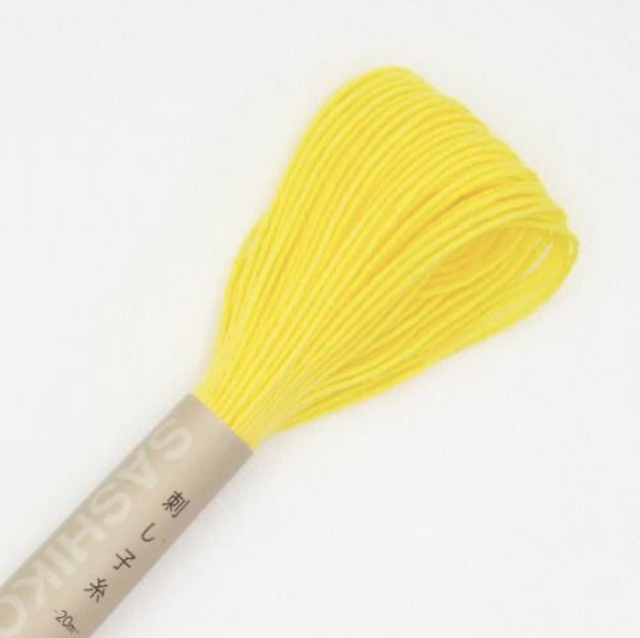 Fil sashiko jaune poussin 20 M