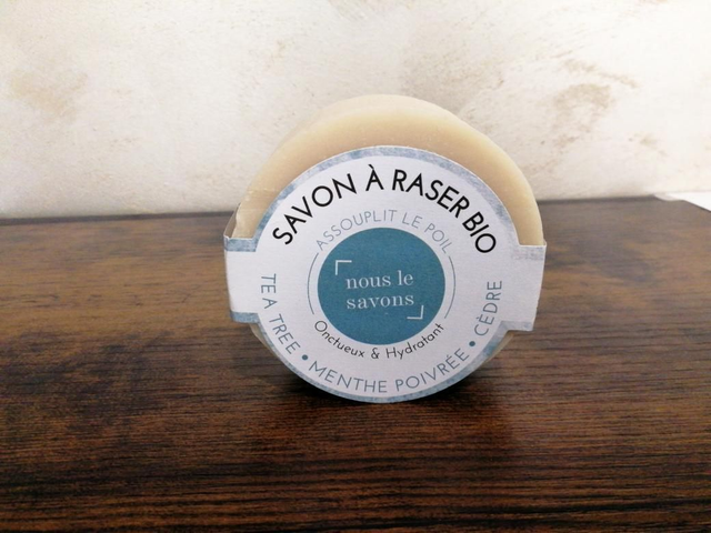 Savon à raser bio menthe poivrée 