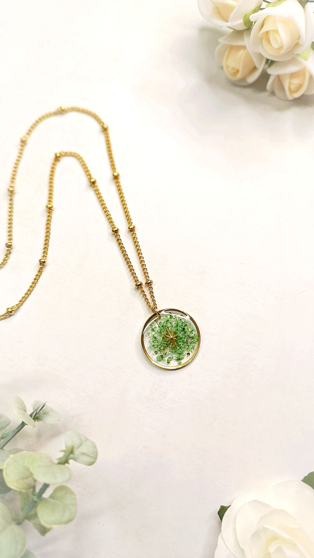 KALLISTA Sautoir - Vert Euphorbe