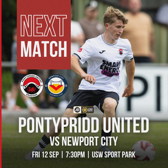 JD CYMRU SOUTH: Pontypridd United vs Newport City