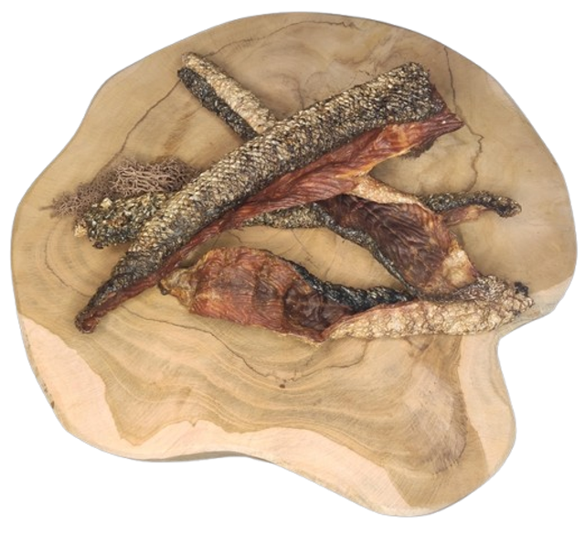 Peau de saumon avec chair