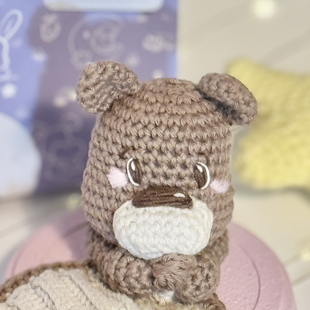 Bear mini blanket