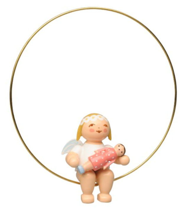 W&K Christbaumengel im Ring, mit Puppe