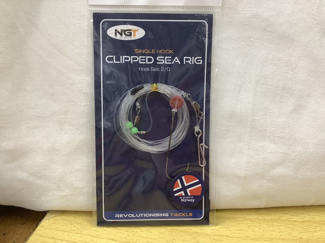 CLIPPED SEA RIG SINGLE HOOK - Size 2/0 Hook