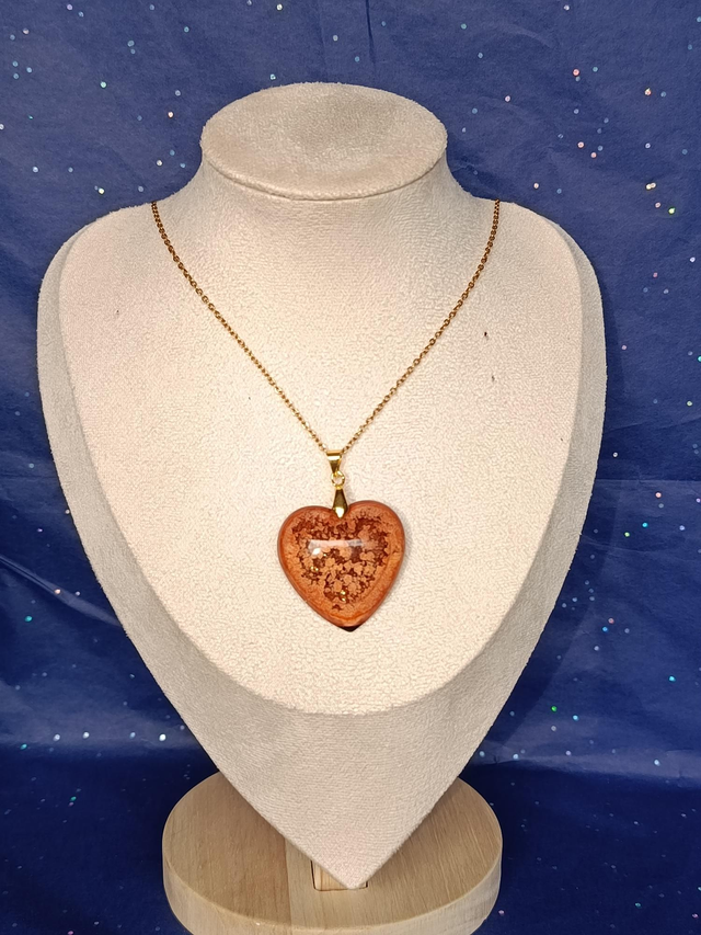 Capture de ciel - Collier "Coeur Solaire"