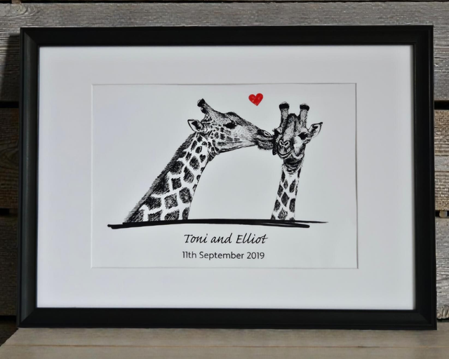 Giraffe Couple Print🦒
