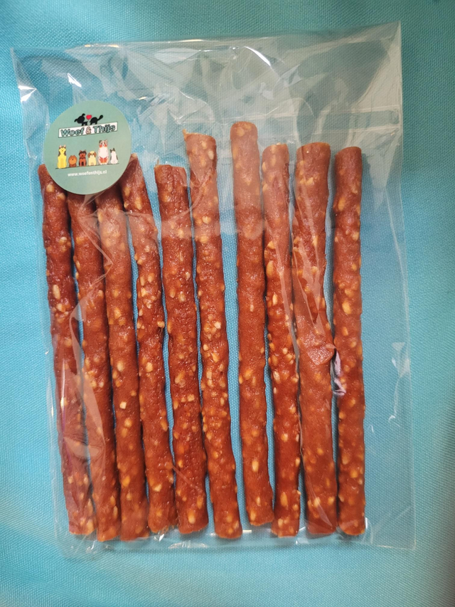 Zachte Eend en Rijst sticks 