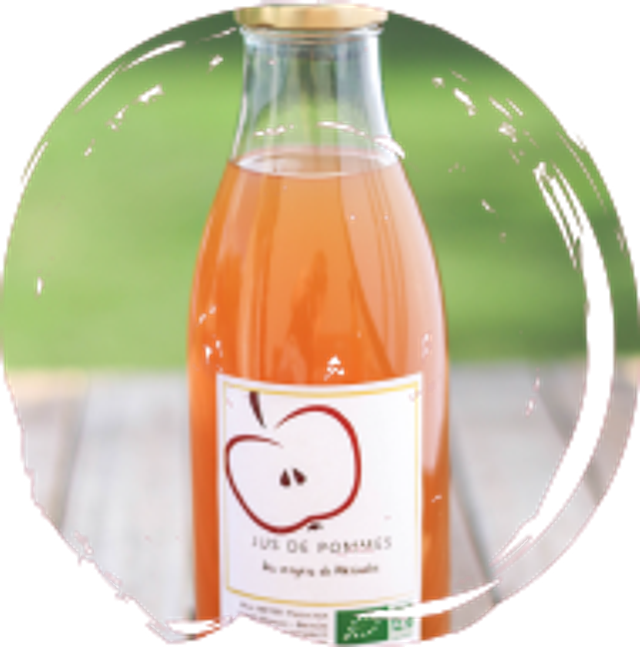 Jus de pommes bouteille de 1 l
