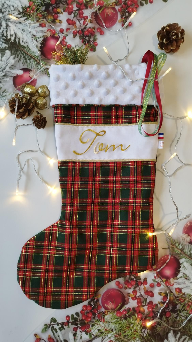 Chaussette de Noël * Tartan *
