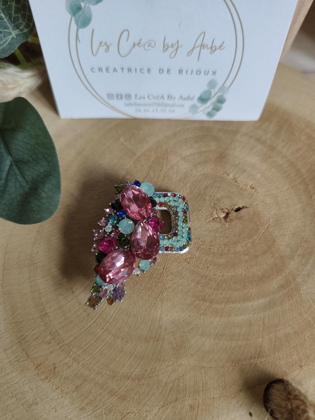 BROCHE DIAM'S MULTI COLORS 0001111