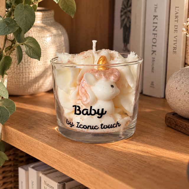 Bougie Baby Licorne