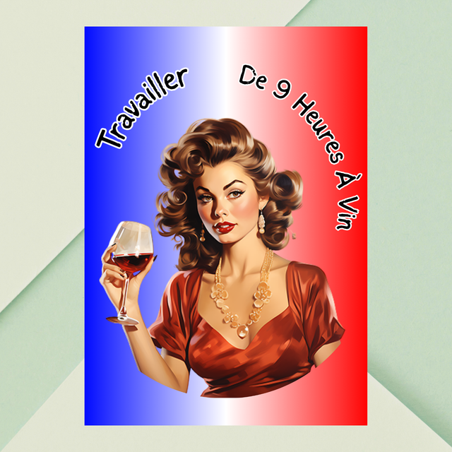 Vintage Wine Girl — Travailler De 9 Heures À Vin