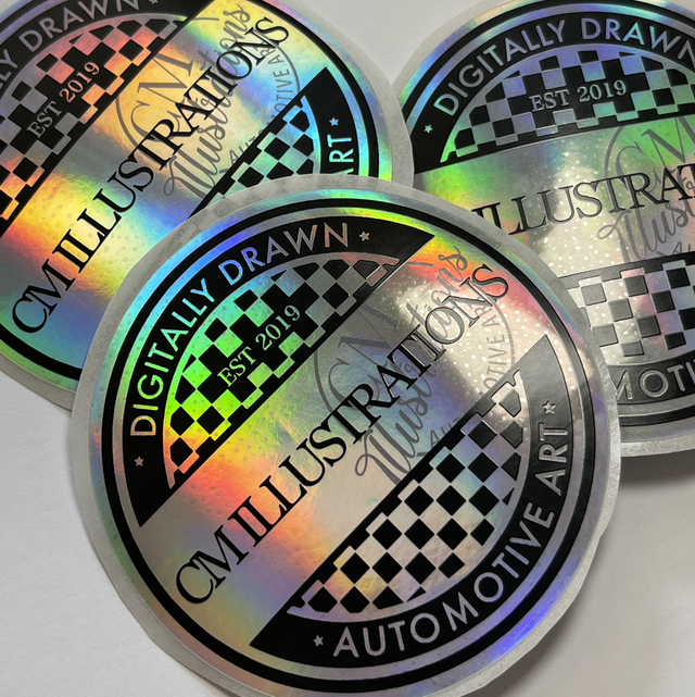 Holographic Raceway Sticker