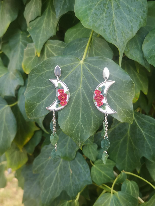 Collection Florale Pétale Pourpre - Boucles d'oreilles Fanny