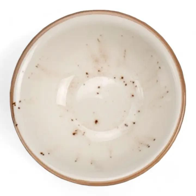 Porseleinen Zoep-ontbijtkom Pebble Marble Wit 18cm