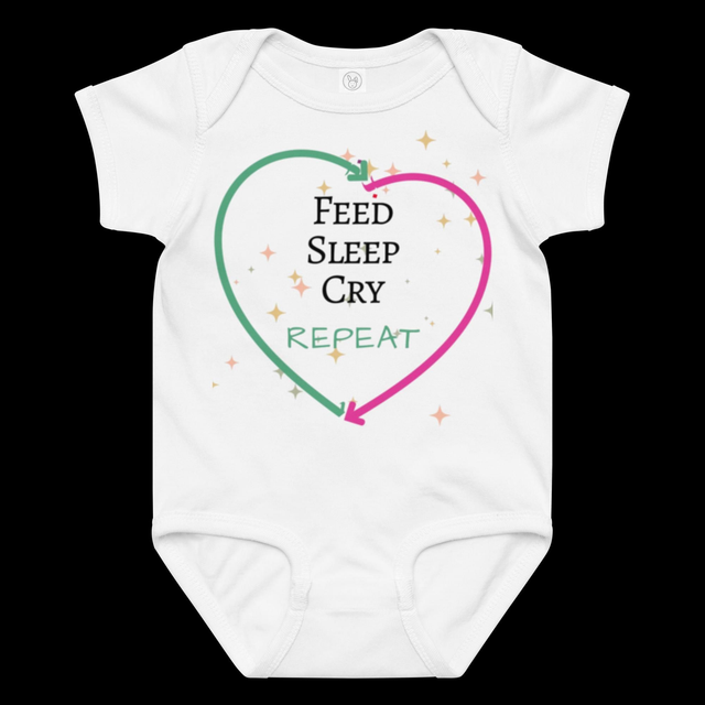 Baby Jersey bodysuit with Slogan