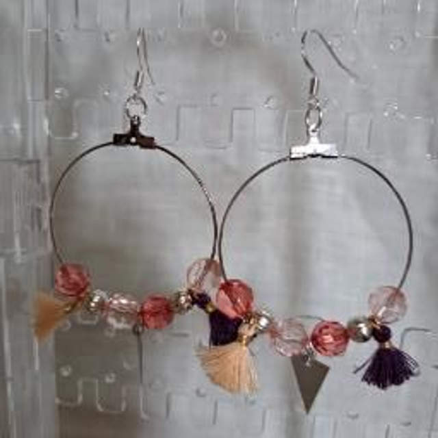 Créoles fantaisie "Bohème chic"