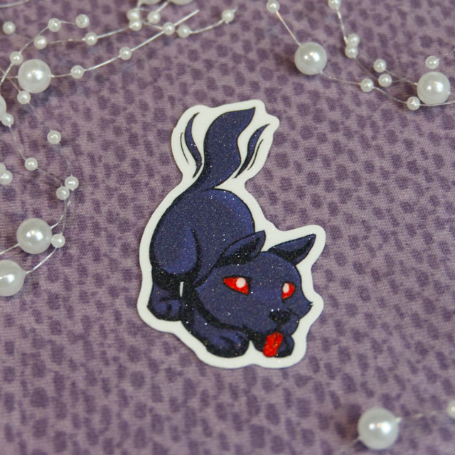 Frosted Sticker Shadow Puppy