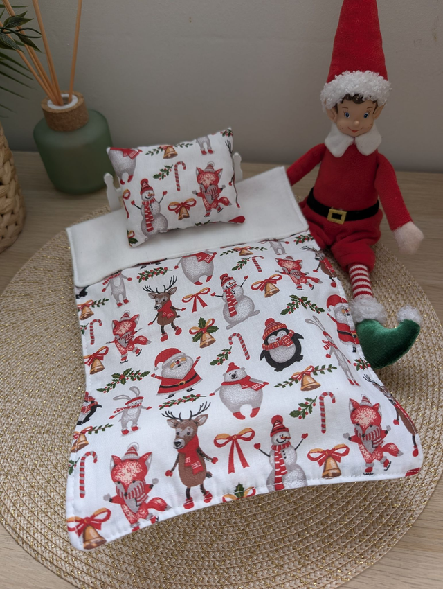 Parure de lit pour lutin farceur &quot;Noël enchanté&quot;
