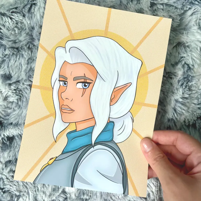 Pike Critical Role Vox Machina A5 Portrait Print