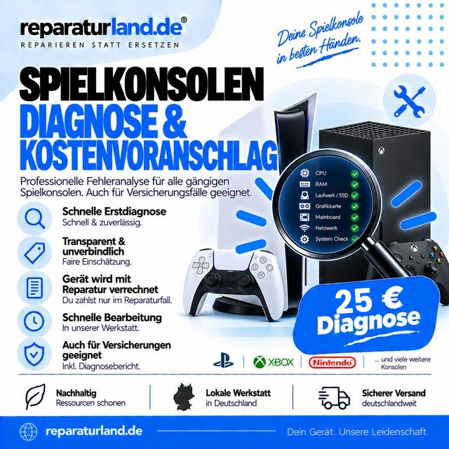 Kostenvoranschlag &amp; Diagnose – Spielkonsolen-Reparatur