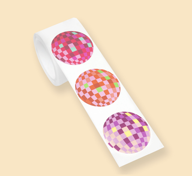 Disco Sticker op rol | Wowgoods