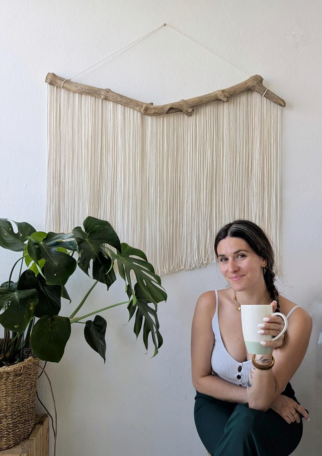 Tenture sur bois flotté - Modèle unique 