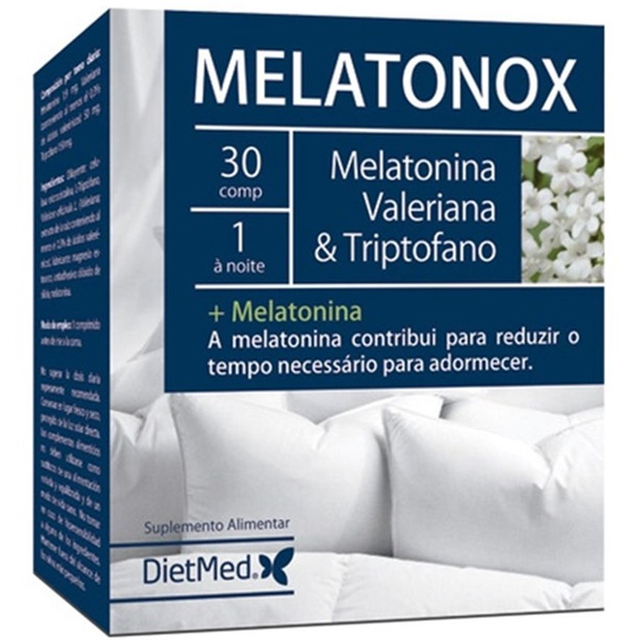 Melatonox Melatonina, Valeriana y Triptofano 30comp Dietmed