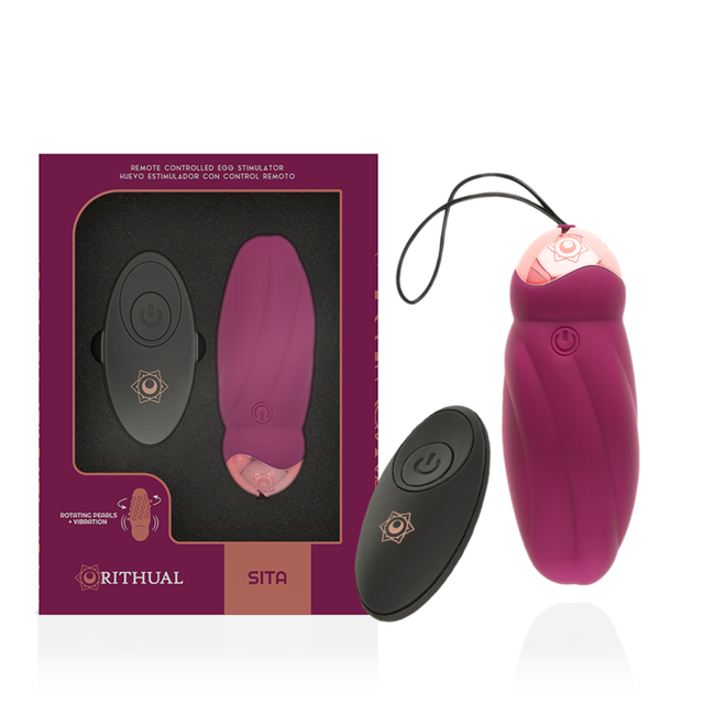 RITHUAL - SITA - Balle vibrante à fonction billes rotatives + télécommande