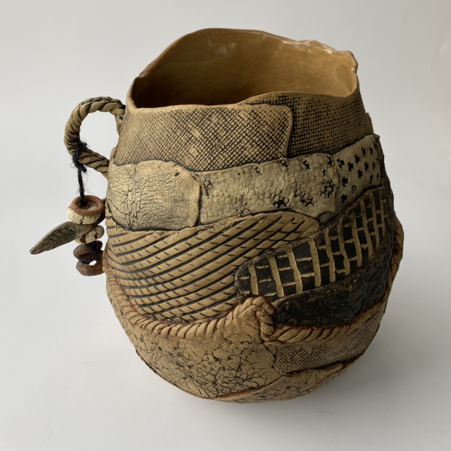 Adorned Jena Tribal Vessel  1 
