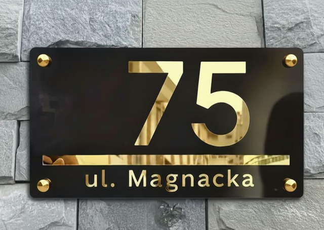 Ekskluzywna Tabliczka Adresowa Premium 30/20cm