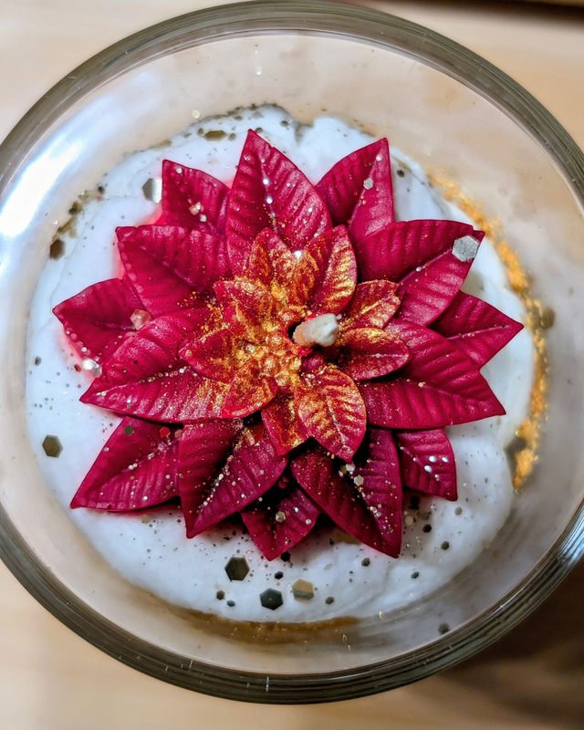 Bougie parfumée "FLEUR DE NOËL"