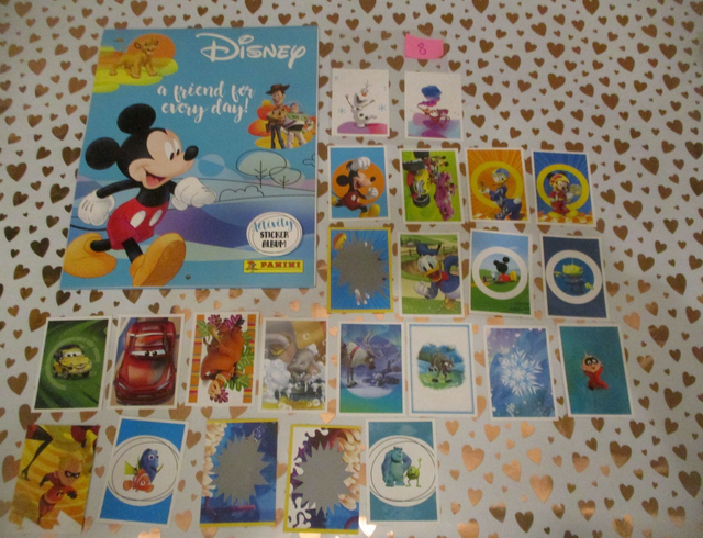 Disney EMPTY Sticker Book &amp; Selection Of Stickers (8)