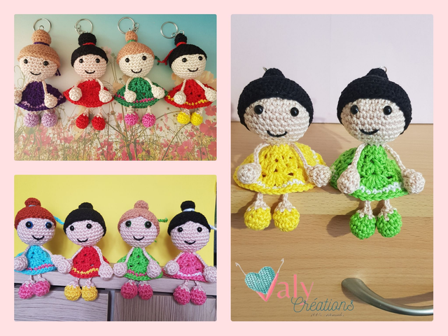 Porte clé Bambola ( sur commande)