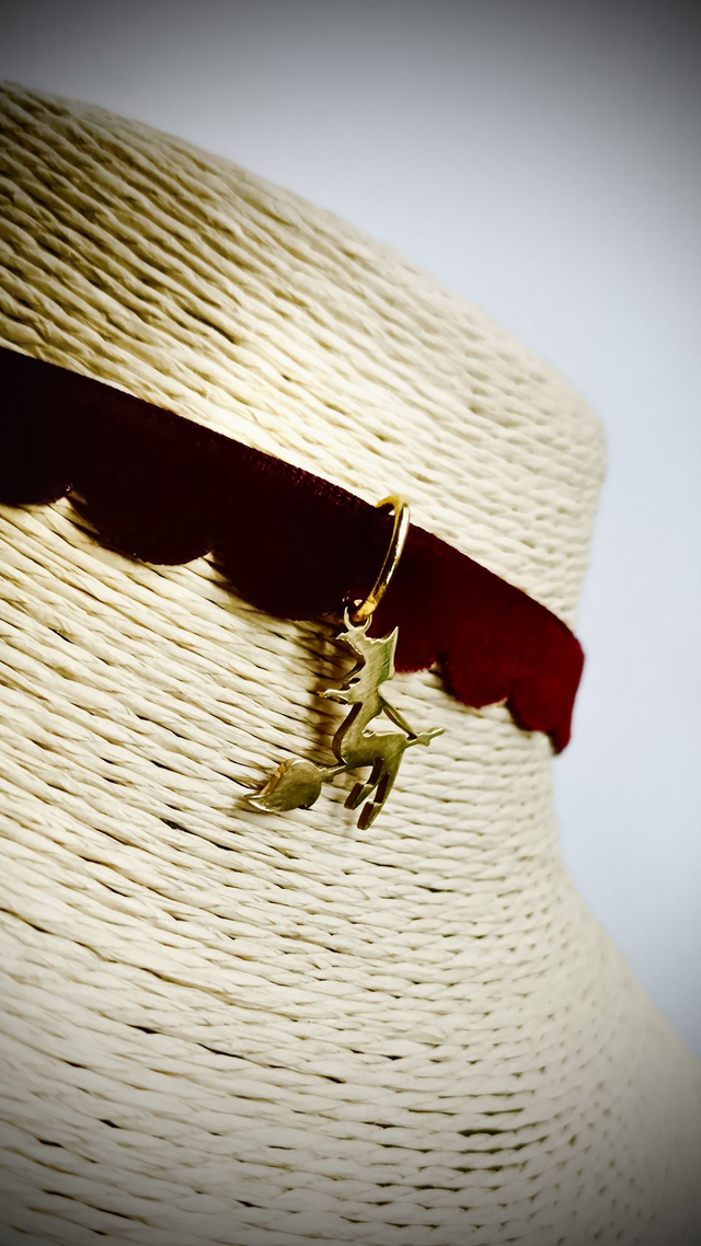 Ras-du-cou Sorcière doré